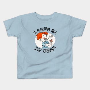 I Scream For Ice Cream Kids T-Shirt